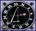 NAV-1 Anzeige der Cessna mit CDI-Nadel