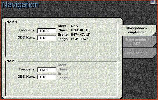 Navigationseinstellung NAV1