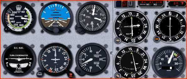 Instrumente der Cessna 182 S